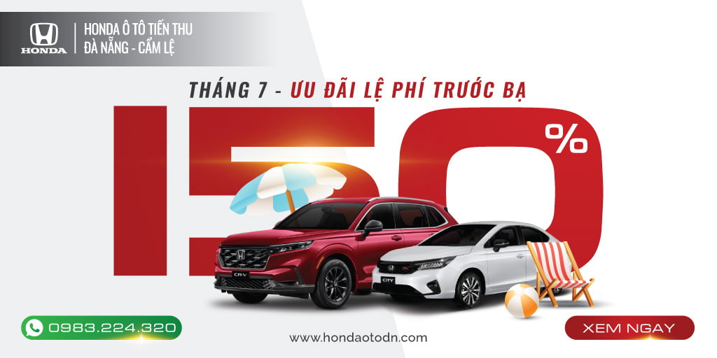 Khuyến mãi xe ô tô Honda tháng 7/2024 tại Đà Nẵng